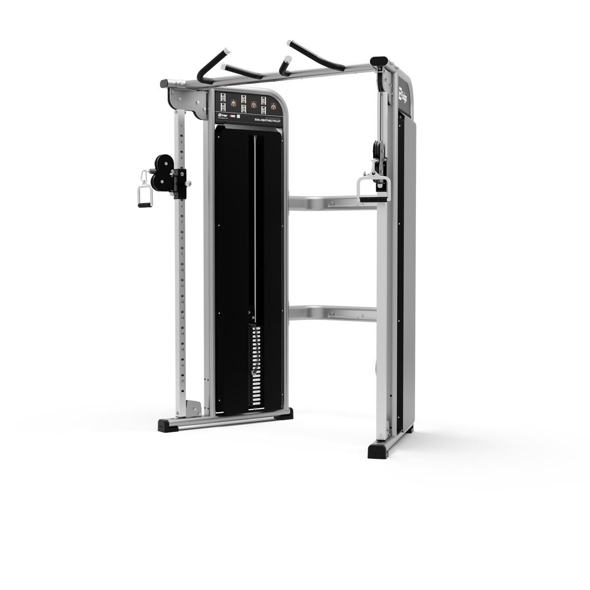 Dual Adjustable Pulley Multi Grip Chinning Bar