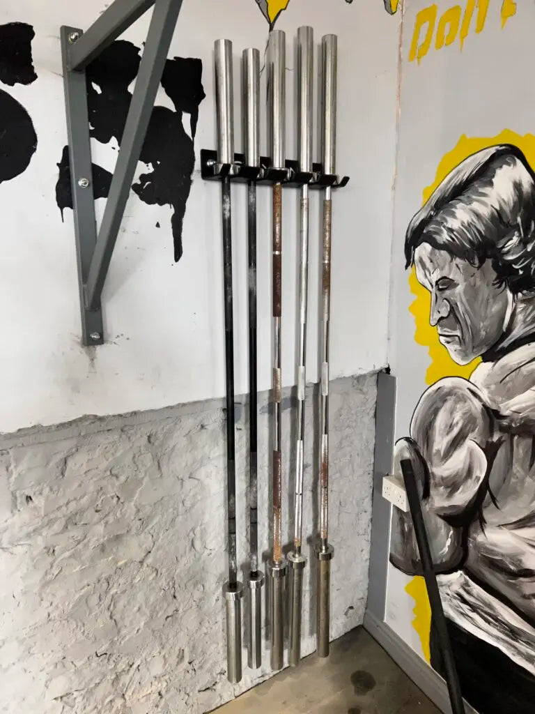 5-Bar Wall Mounted Vertical Barbell Hanger