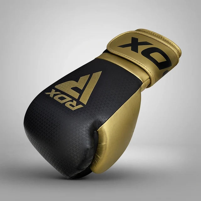 RDX L2 Mark Pro Sparring Boxing Gloves Hook and loop Black / Golden
