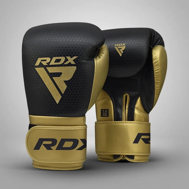 RDX L2 Mark Pro Sparring Boxing Gloves Hook and loop Black / Golden