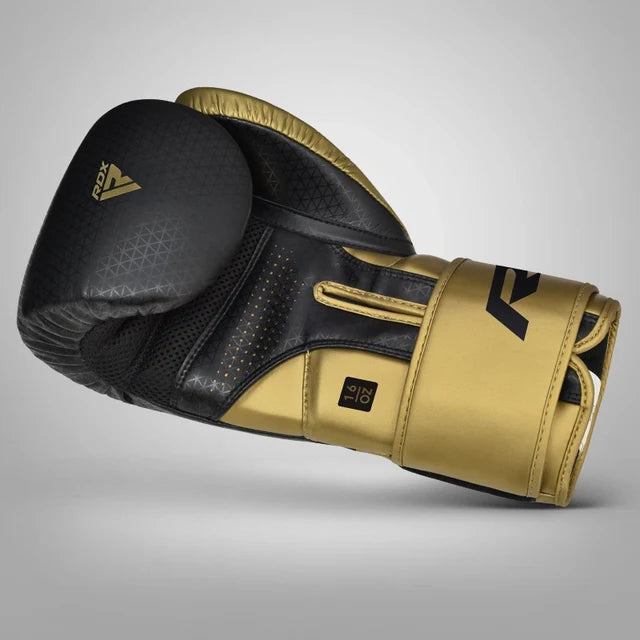 RDX L2 Mark Pro Sparring Boxing Gloves Hook and loop Black / Golden