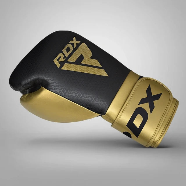 RDX L2 Mark Pro Sparring Boxing Gloves Hook and loop Black / Golden
