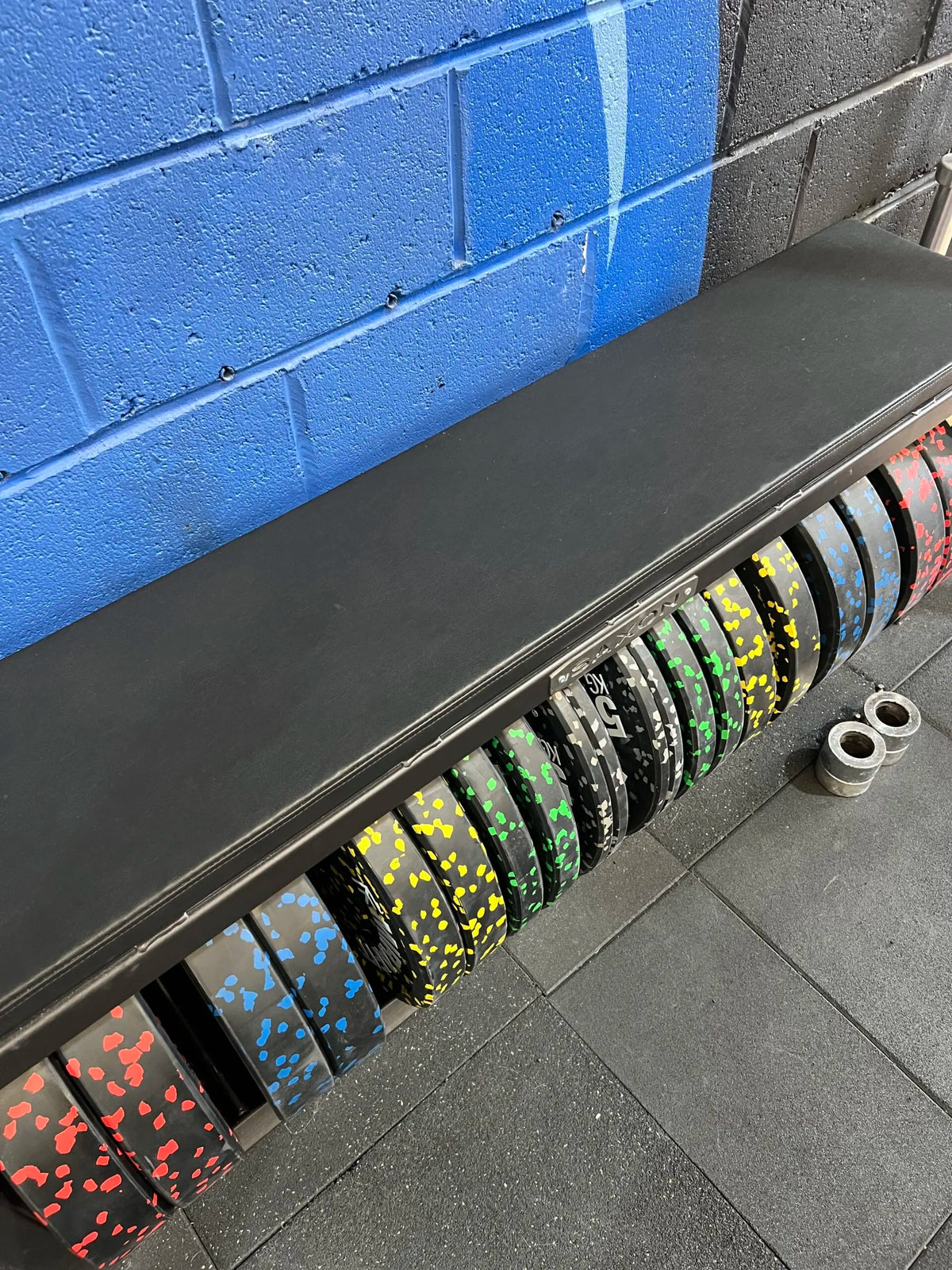 Bumper Plate Storage Bench